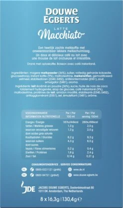 Douwe Egberts Verwenkoffie Latte Macchiato Oploskoffie - 5 X 8 Zakjes 13 Douwe Egberts Verwenkoffie Latte Macchiato Oploskoffie - 5 X 8 Zakjes -Voedsel Serie Winkel 713x1200 4