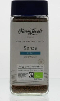 Simon Lévelt | Cafeïnevrije Oploskoffie Premium Organic Coffee - 100g -Voedsel Serie Winkel 720x1200