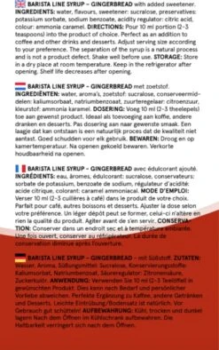 Fitcy | Koffiesiroop | Gingerbread | Barista Syrup | Zero | Vegan | Vetvrij | Suikervrij | Keto-vriendelijk | Koffie | Siroop | MET DOSEERPOMP | 1L -Voedsel Serie Winkel 752x1200