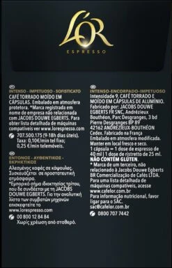 L'OR Espresso Forza Koffiecups - Intensiteit 9/12 - 4 X 40 Capsules -Voedsel Serie Winkel 770x1200