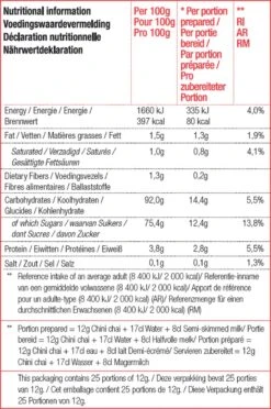 CHALO Chini Masala Chai Latte - Indische Vegan Chai - Zwarte Assam Thee - 25 Porties/ 300GR - Met Minder Suiker -Voedsel Serie Winkel 796x1200 2