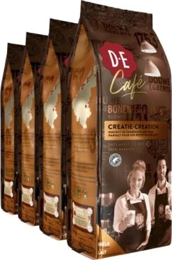 Douwe Egberts D.E Café Creatie Koffiebonen - 7/9 Intensiteit - 4 X 500 Gram -Voedsel Serie Winkel 796x1200
