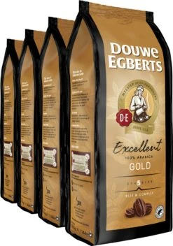 Nieuwkomers 17 Douwe Egberts Excellent Gold Koffiebonen - 5/9 Intensiteit - 4 X 1kg