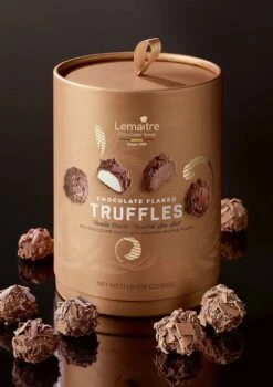 Lemaître Chocolatier - Geschenkverpakking Truffels - Vanille Roomboter & Caramel Zeezout - 500g - Chocolade Cadeau -Voedsel Serie Winkel 847x1200 1