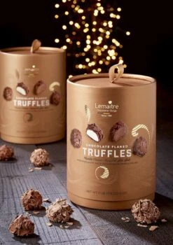 Lemaître Chocolatier - Geschenkverpakking Truffels - Vanille Roomboter & Caramel Zeezout - 500g - Chocolade Cadeau -Voedsel Serie Winkel 848x1200