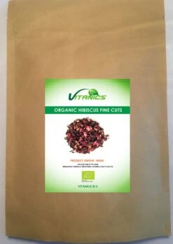 Biologische Hibiscus Fijngesneden 250G