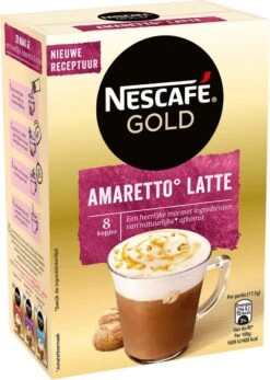Nescafé Gold Amaretto Latte Oploskoffie - 6 Doosjes à 8 Zakjes -Voedsel Serie Winkel 855x1200 4