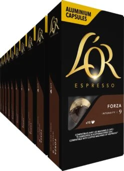L'OR Espresso Forza Koffiecups - Intensiteit 9/12 - 10 X 10 Capsules