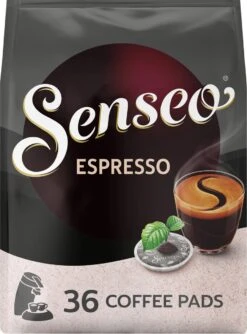 Senseo Espresso Koffiepads - 9/9 Intensiteit - 10 X 36 Pads -Voedsel Serie Winkel 887x1200