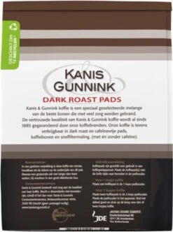 Kanis & Gunnink Dark Roast Koffiepads - 10 X 36 Pads 9 Kanis & Gunnink Dark Roast Koffiepads - 10 X 36 Pads -Voedsel Serie Winkel 894x1200
