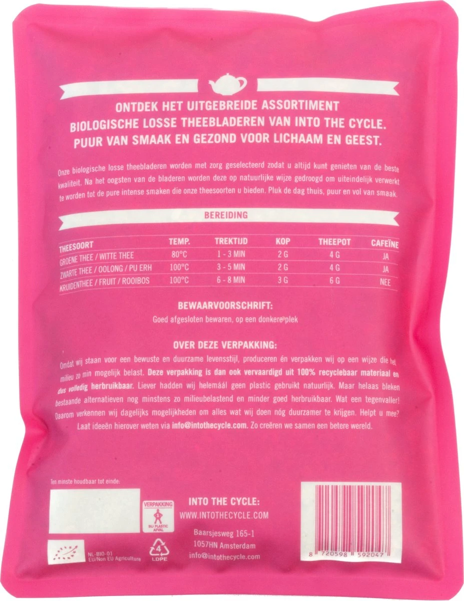 Into The Cycle Kruidenthee - Kamille Thee Biologisch - Losse Thee - 70 Gram Zak 4 Into The Cycle Kruidenthee - Kamille Thee Biologisch - Losse Thee - 70 Gram Zak - Afbeelding 2