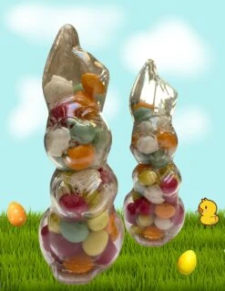 Paashaas Gevuld Met Dragees Eitjes - 200 Gram - Paashaas Decoratie - Pasen Decoratie - Paasdecoratie- Pasen Kinderen - Pasen Chocolade - Paaseieren - Paaseieren Decoratie - Paaseieren Chocolade - Snoep - Pasen - Geschenk - Snoep Mix