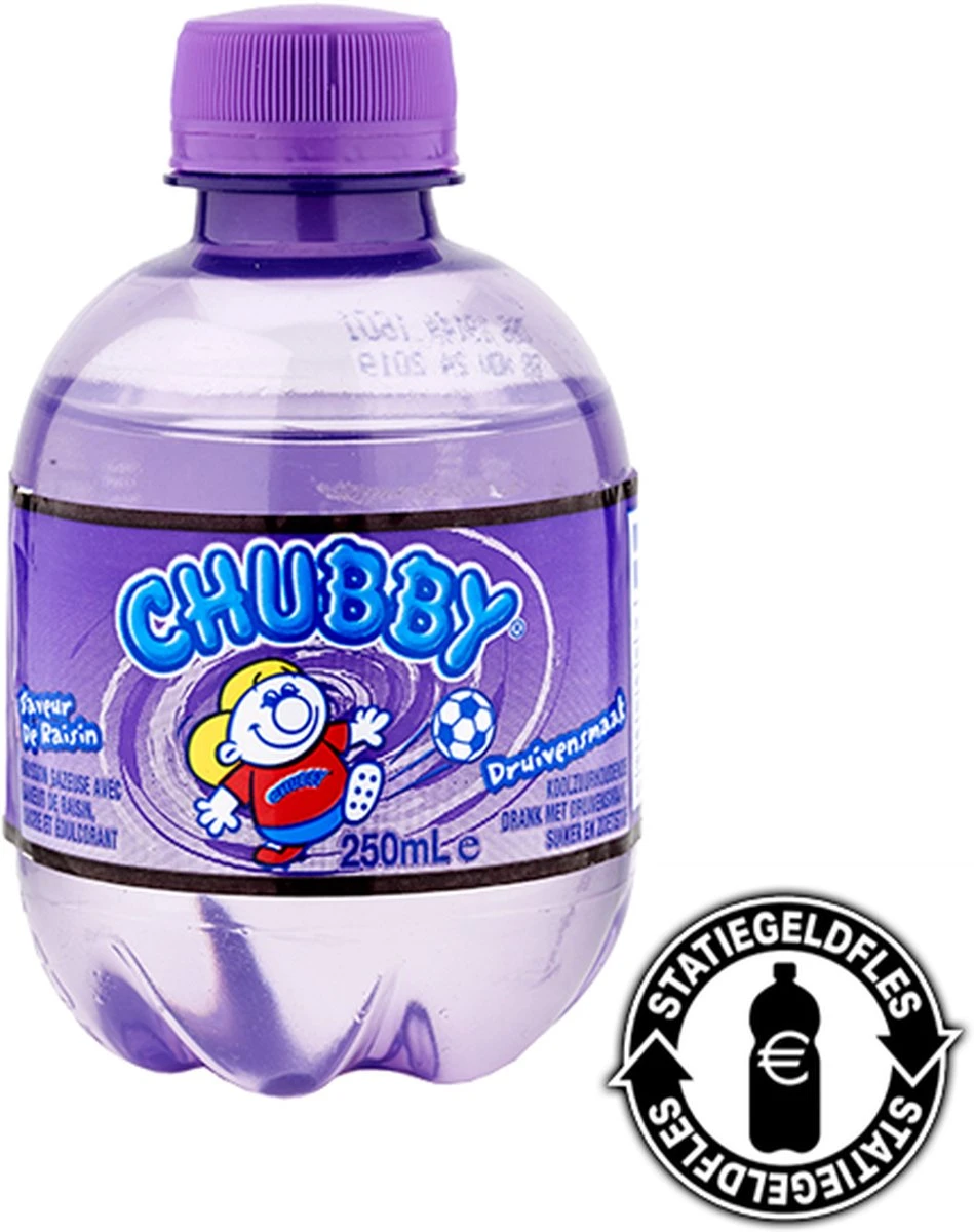 Chubby® | 12 X 250ml Grape | Druivensmaak | Koolzuurhoudend 4 Chubby® | 12 X 250ml Grape | Druivensmaak | Koolzuurhoudend - Afbeelding 2