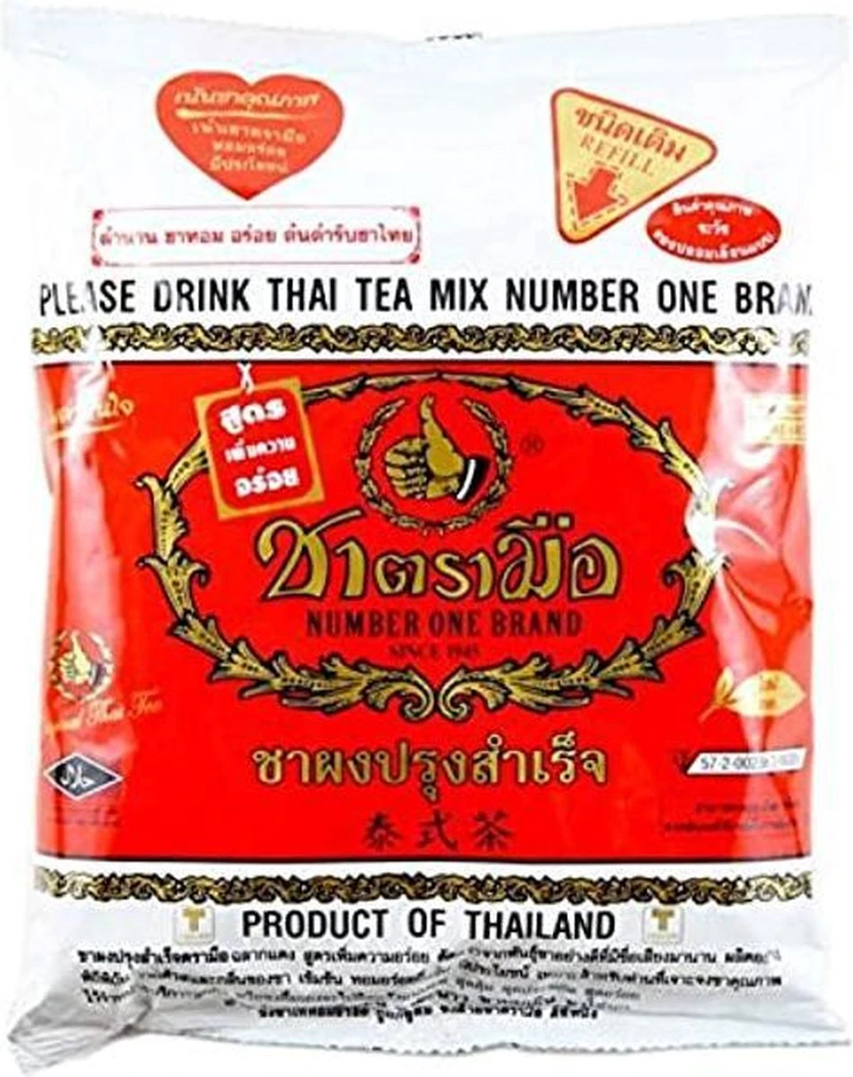 Original Cha Tra Mue, Thaise Zwarte Thee (400 Gram) Thaise Thee 3 Original Cha Tra Mue, Thaise Zwarte Thee (400 Gram) Thaise Thee