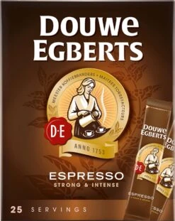 Douwe Egberts Espresso Sticks Oploskoffie - 6 X 25 Zakjes -Voedsel Serie Winkel 954x1200