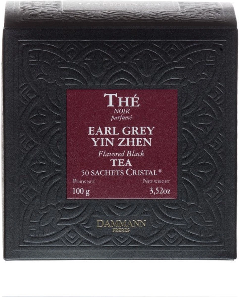 Dammann Frères - Earl Grey Yin Zhen 50 Cristal Zakjes - Chinese Zwarte Earl Grey Thee In Theezakjes - Zwarte Thee Met Bergamot 4 Dammann Frères - Earl Grey Yin Zhen 50 Cristal Zakjes - Chinese Zwarte Earl Grey Thee In Theezakjes - Zwarte Thee Met Bergamot - Afbeelding 2
