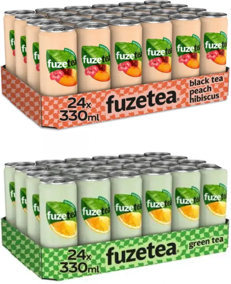 Fuze Tea Pack Green Tea Sleekcan 24x330 Ml NL En Black Tea Hibiscus 24x330 Ml NL 3 Fuze Tea Pack Green Tea Sleekcan 24x330 Ml NL En Black Tea Hibiscus 24x330 Ml NL